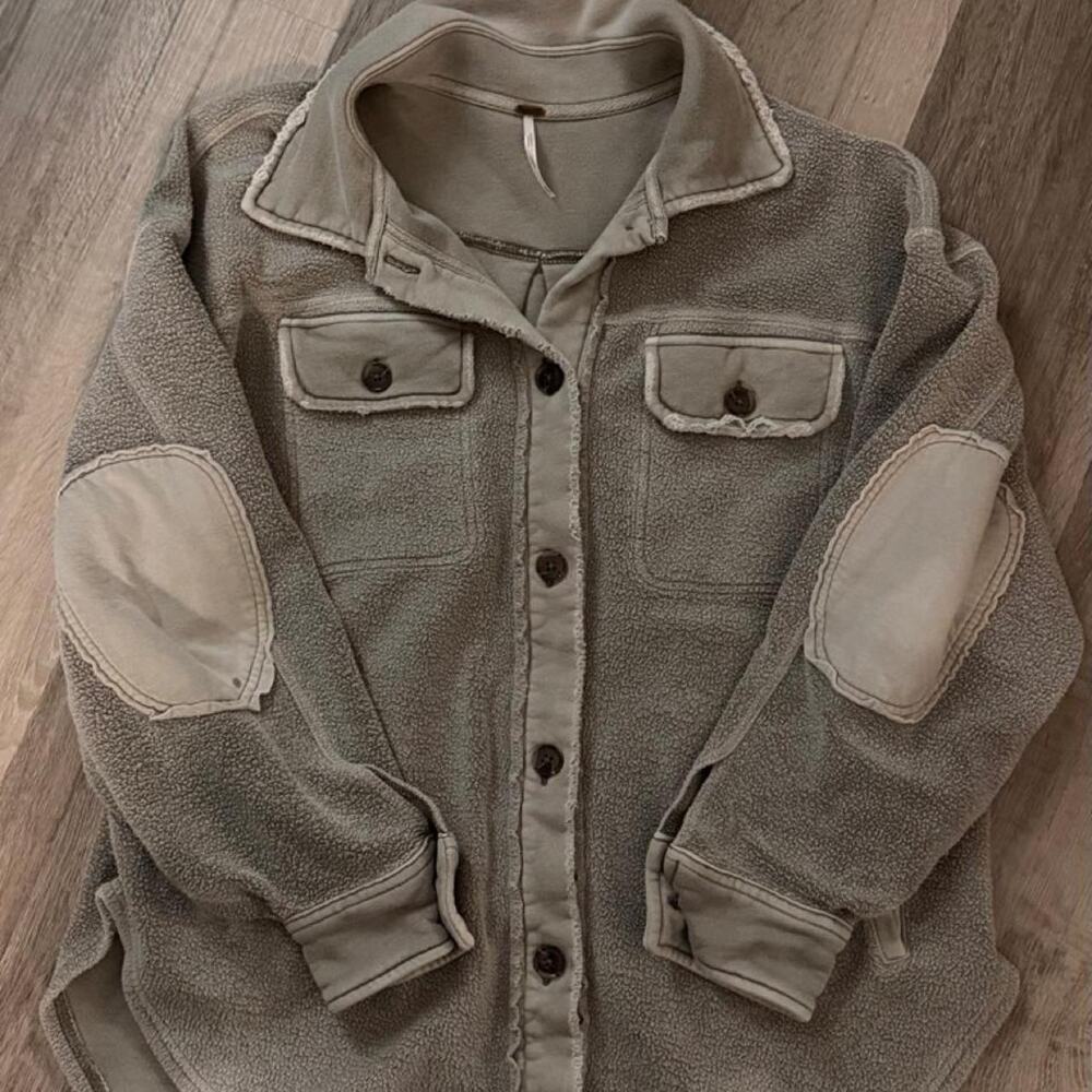 Free people oversized utility style shacket
